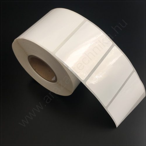 60x40mm PP Gloss White címke (1.000db/40)