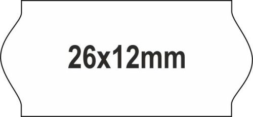 26x12mm ORIGINAL - FEHÉR árazószalag (1400db/tek)