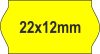 22x12mm METO fluo citrom árazócímke (2)