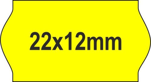 22x12mm METO fluo citrom árazócímke (2)